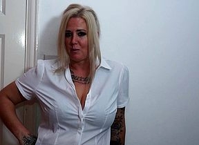 Obese breasted chu8bby British housewife obtaining scruffy plus rejected